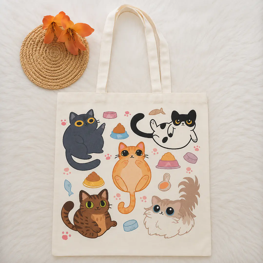 Bolsa de Lino Gatos 4