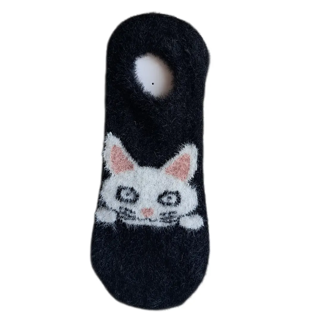 Calcetines Puntillas de Invierno Gato Blanco 3