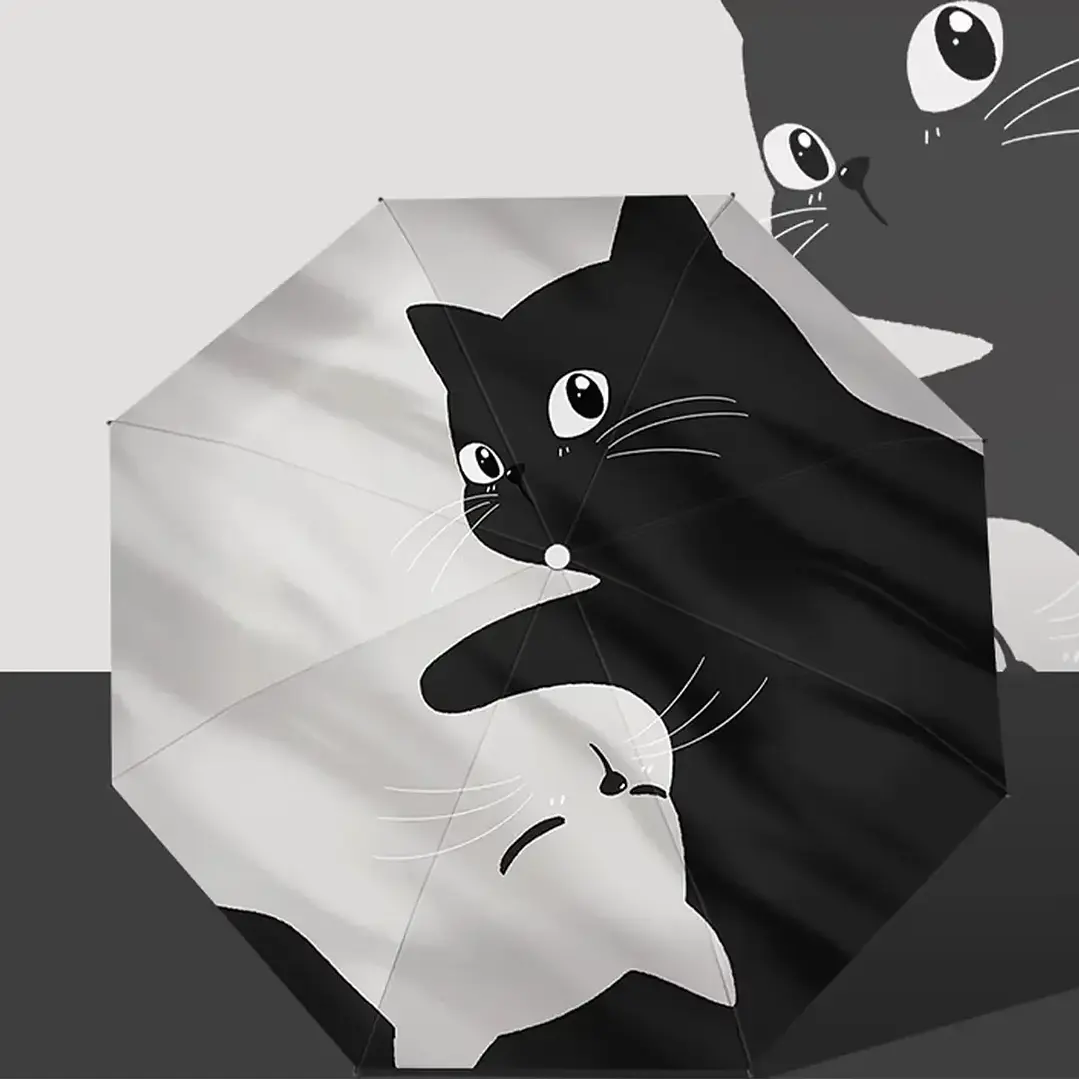 Paraguas de Cartera Gatos Yin Yang 1