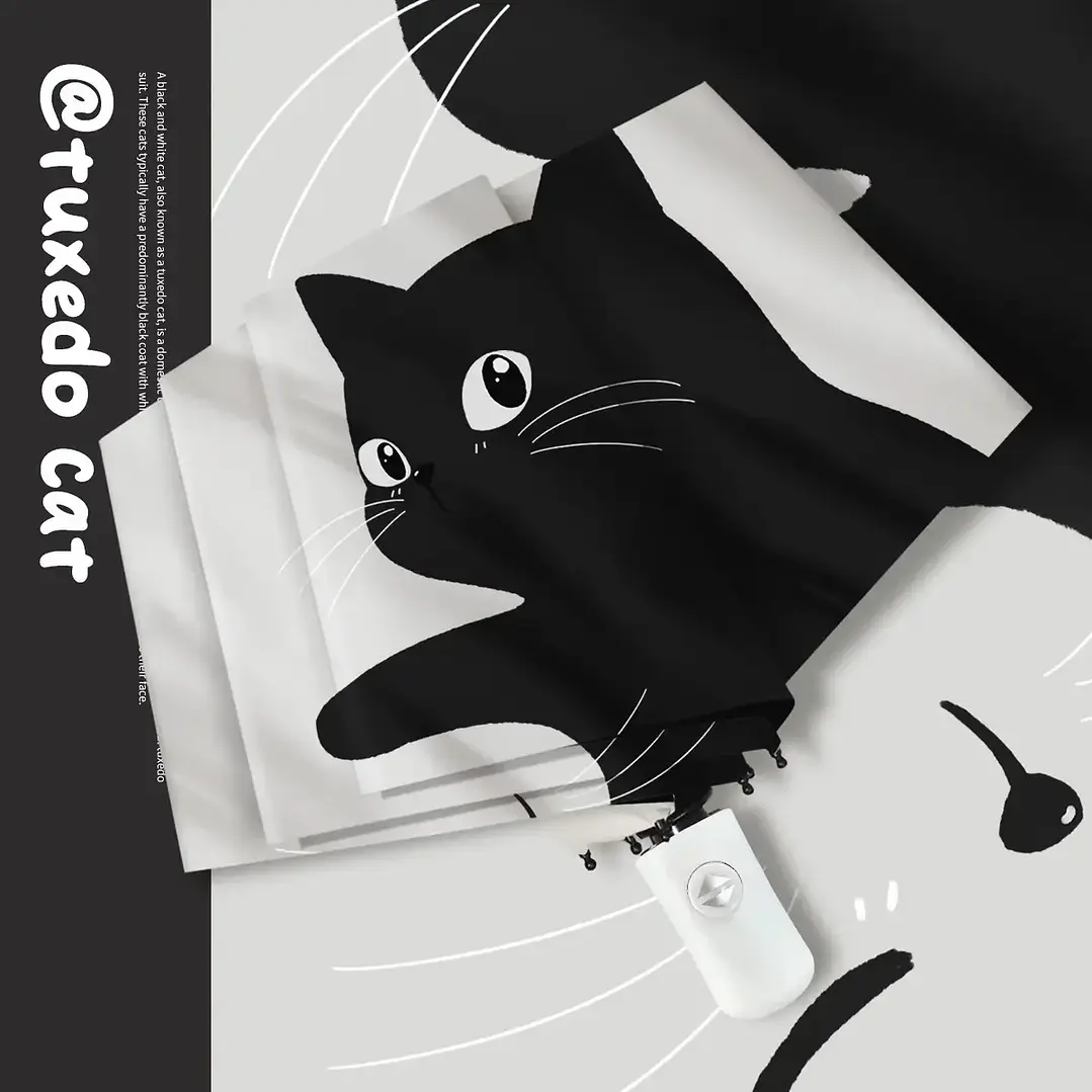 Paraguas de Cartera Gatos Yin Yang 4