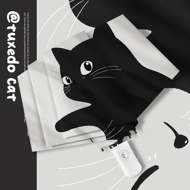 Paraguas de Cartera Gatos Yin Yang 4