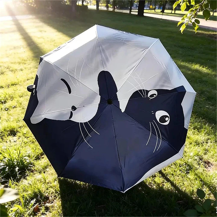 Paraguas de Cartera Gatos Yin Yang 6