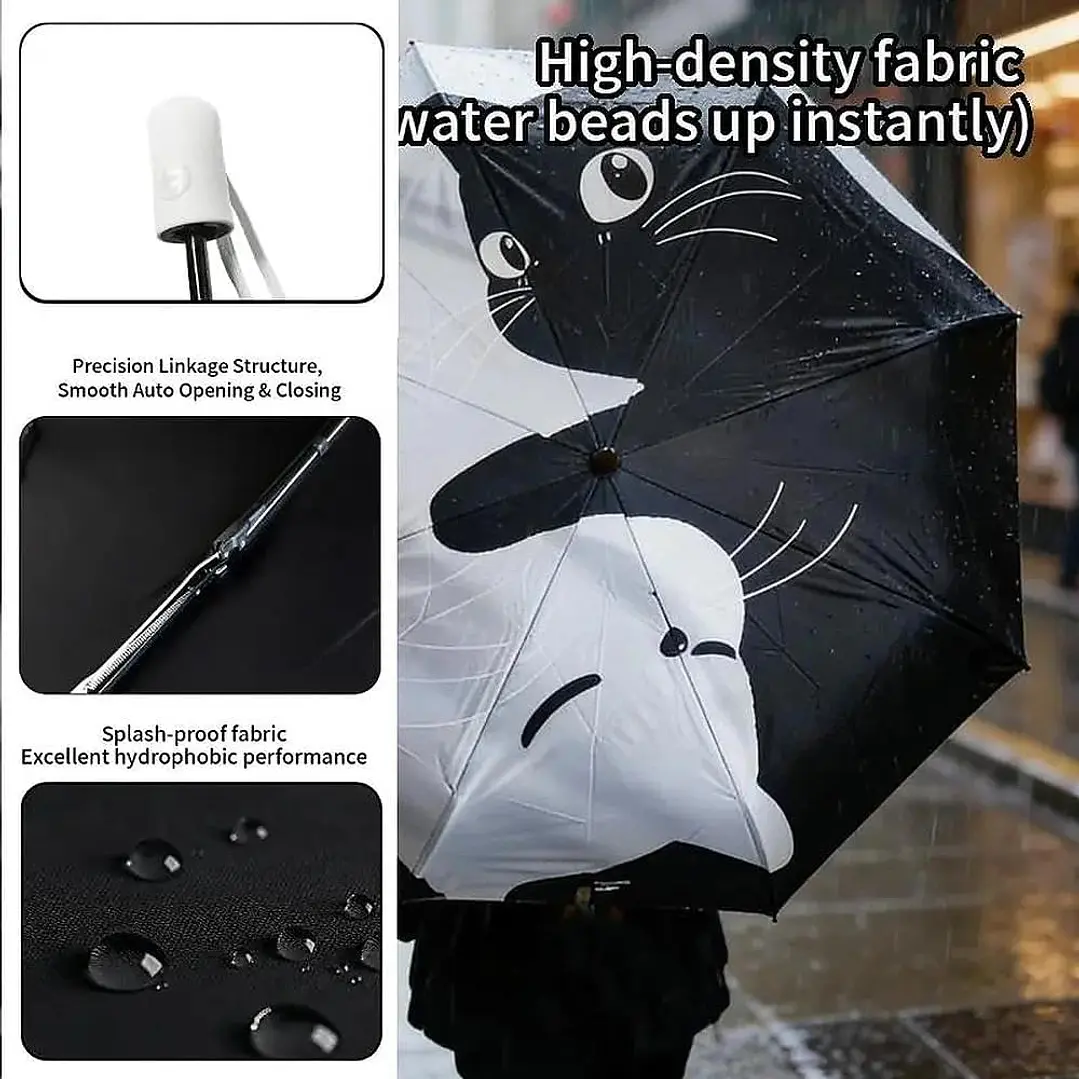 Paraguas de Cartera Gatos Yin Yang 2