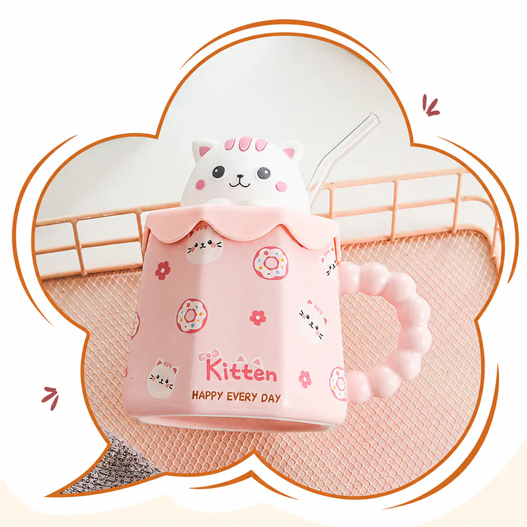 Tazón Gatito Blanco  3
