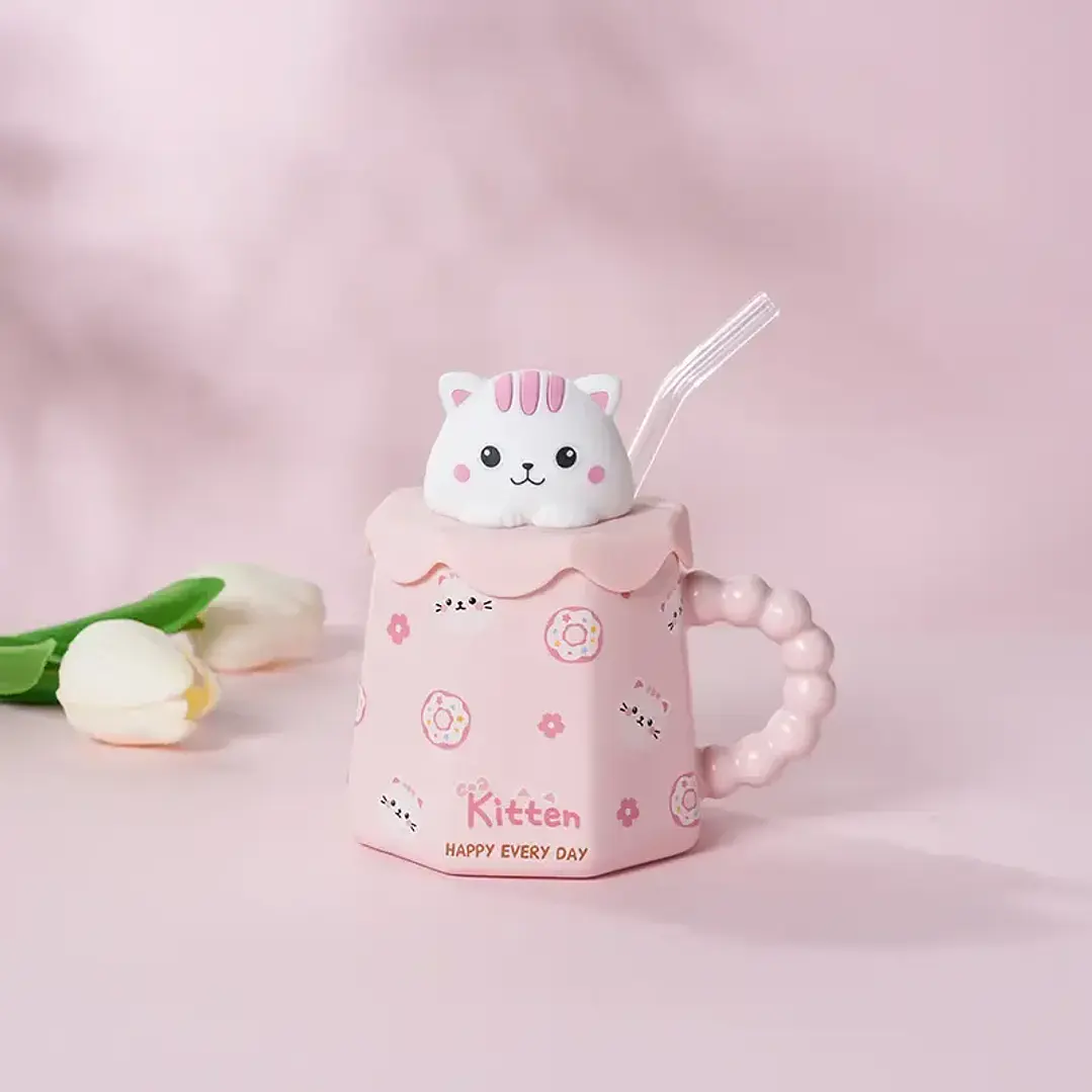 Tazón Gatito Blanco  4
