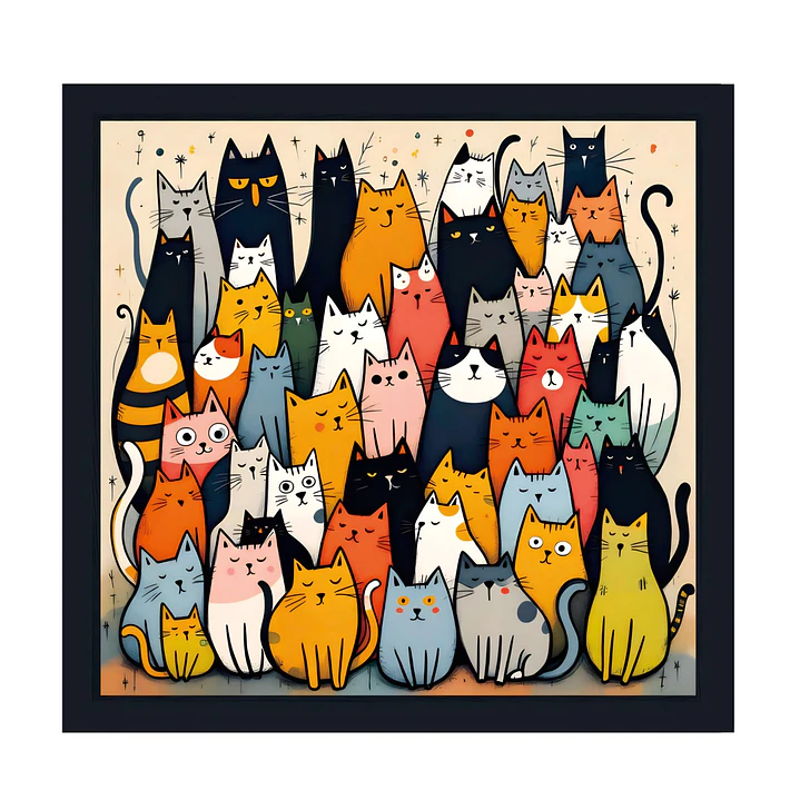 Pañuelos de Satín diseños Gatos 3