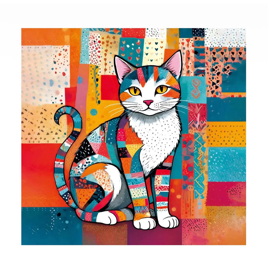 Pañuelos de Satín diseños Gatos 6