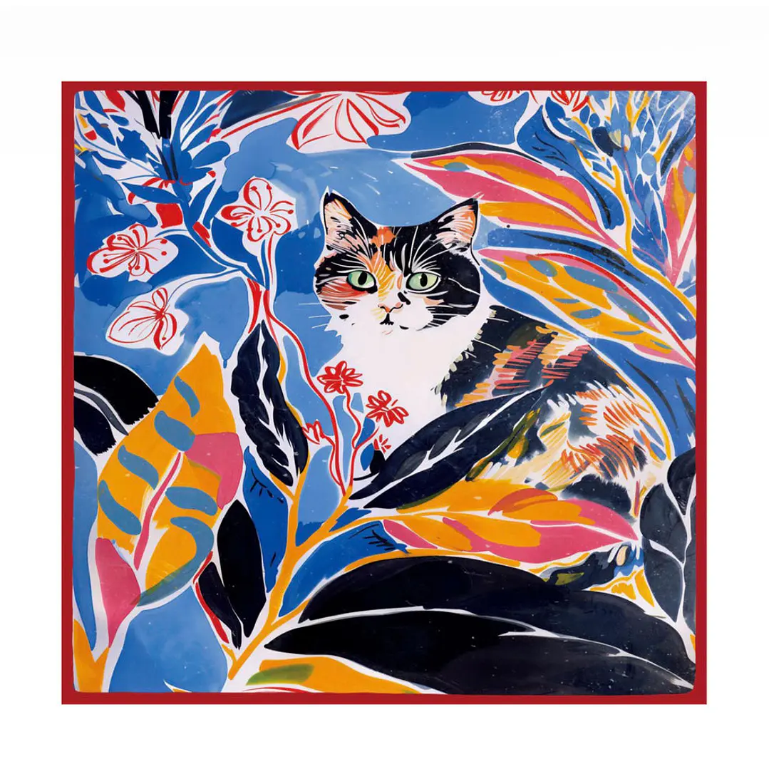 Pañuelos de Satín diseños Gatos 7