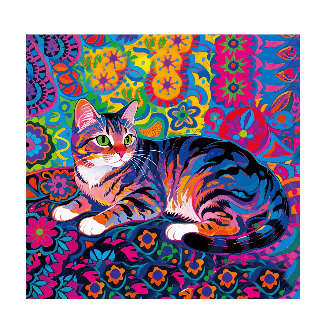 Pañuelos de Satín diseños Gatos 12