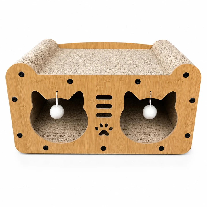 Casa con Rascador para Gatos 5