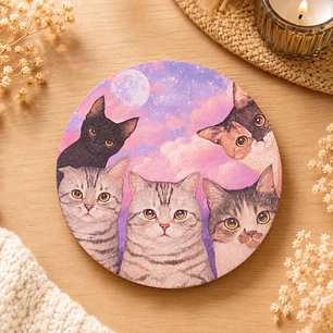 Posavasos Gatos Cute