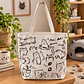 Bolso Beige Gatos - Miniatura 1
