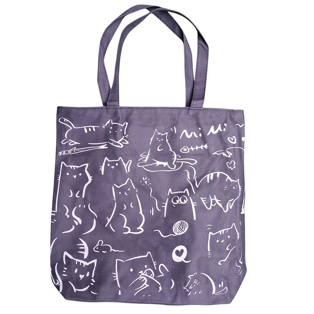 Bolso Negro Gatos 2