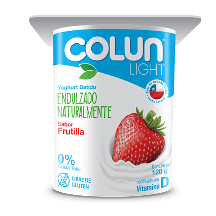 Yogurt Colun Light Frutilla 120gr 1