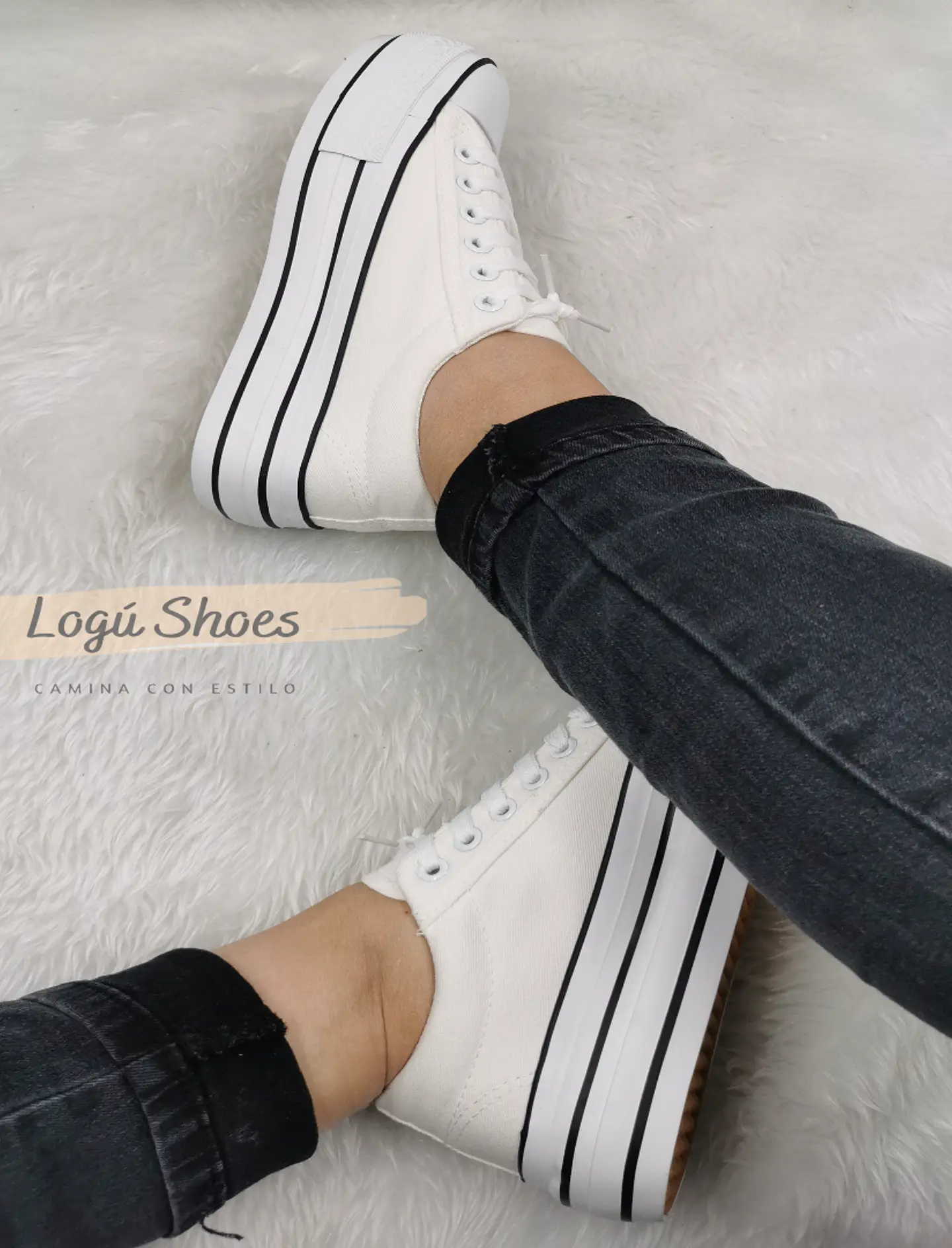 Zapatilla Mujer Lía white 2