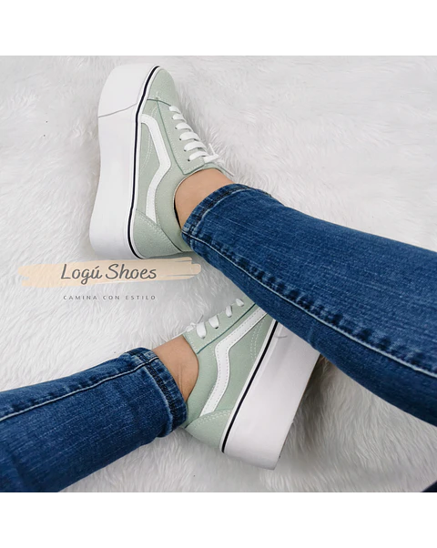 Zapatilla Mujer Isa verde