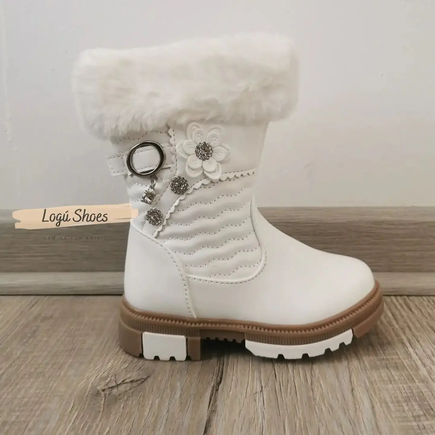 Bota Niña Ámbar Blanca  5
