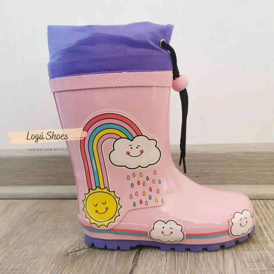 Bota Agua Niña Nube Rosada  5