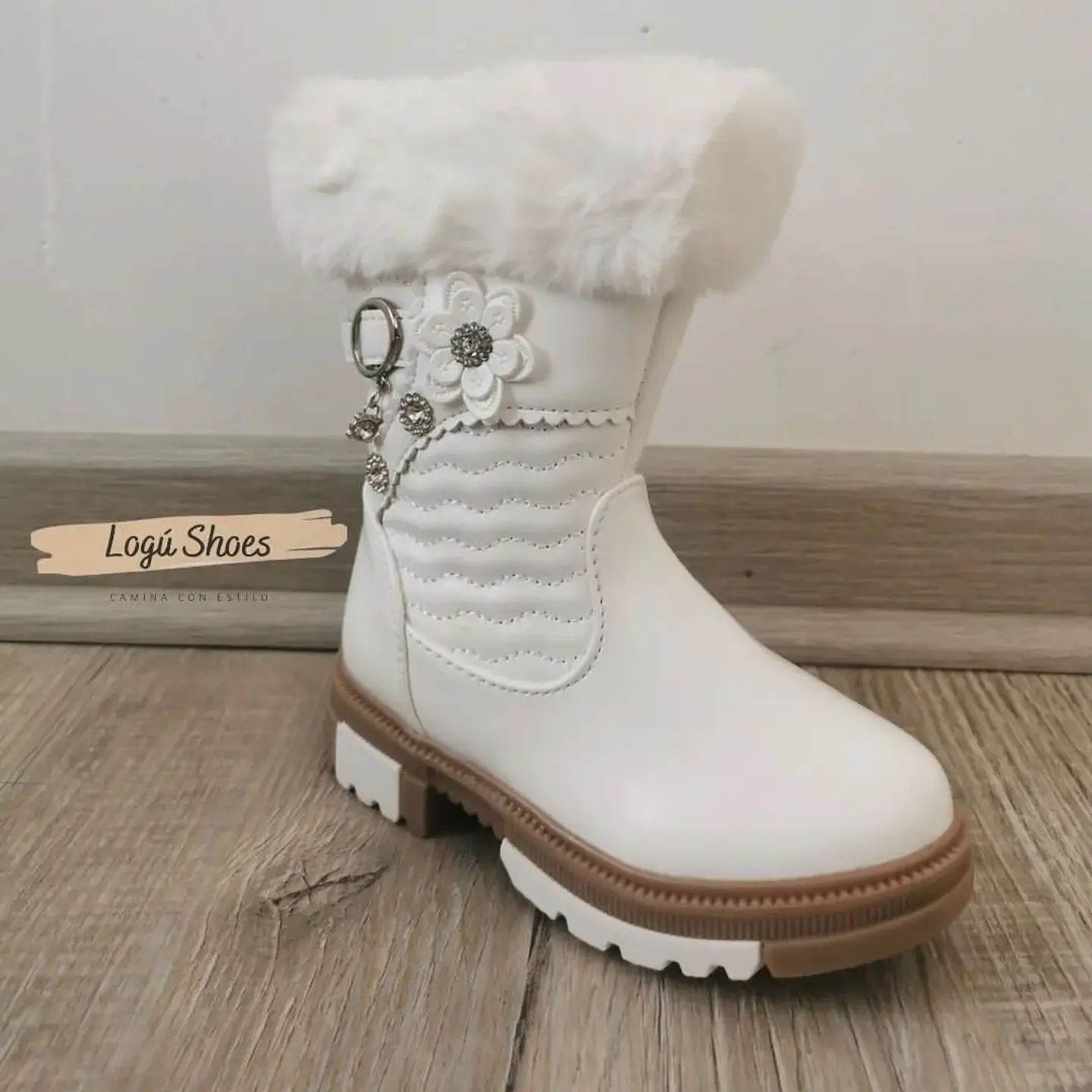 Bota Niña Ámbar Blanca  4