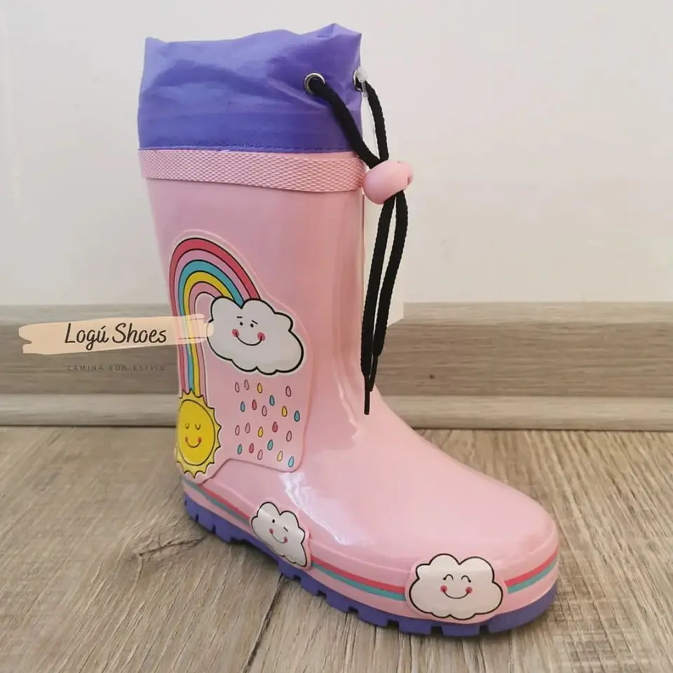 Bota Agua Niña Nube Rosada  4
