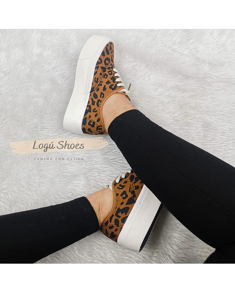 Zapatilla Mujer Pao café
