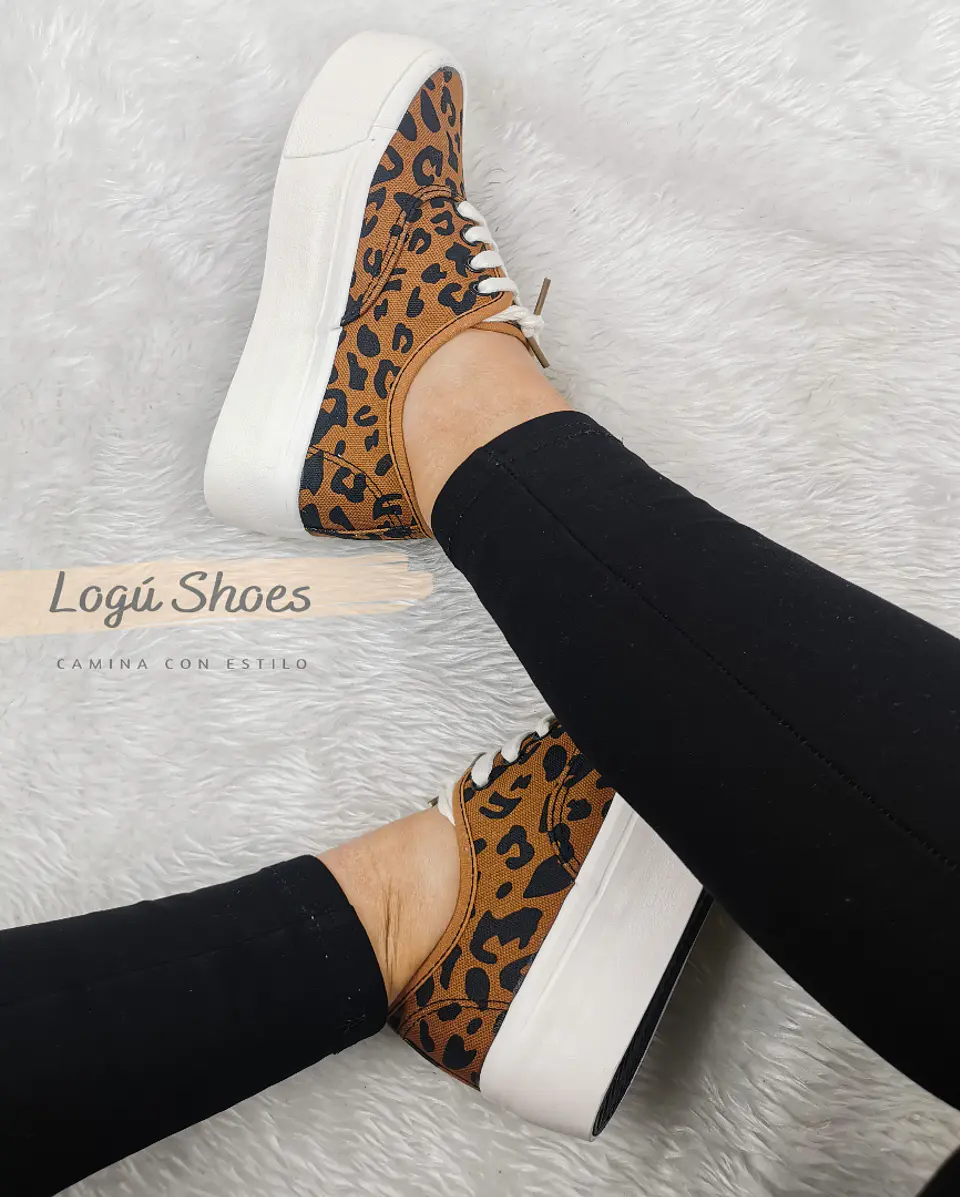 Zapatilla Mujer Pao café 2
