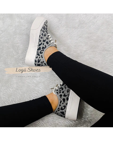 Zapatilla Mujer Pao Gris