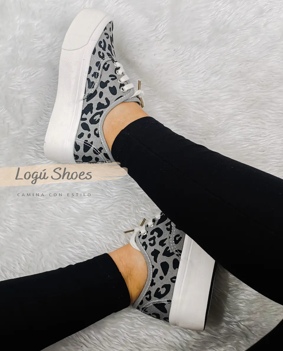 Zapatilla Mujer Pao Gris 2