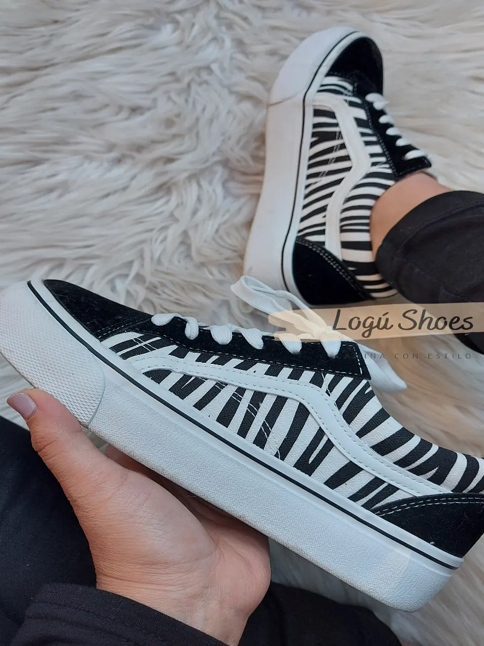 Zapatilla Mujer Iris Cebra 1