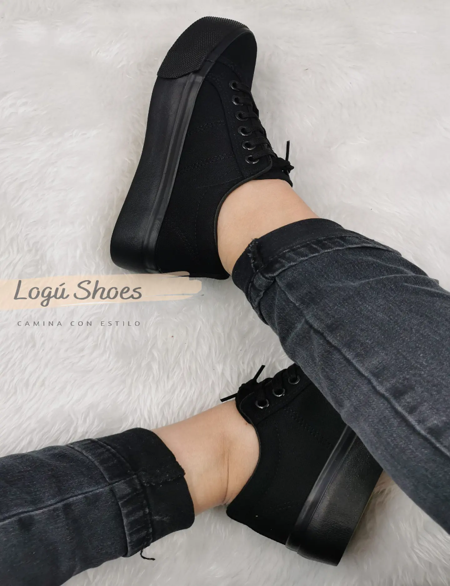 Zapatilla Mujer Dana All black 2