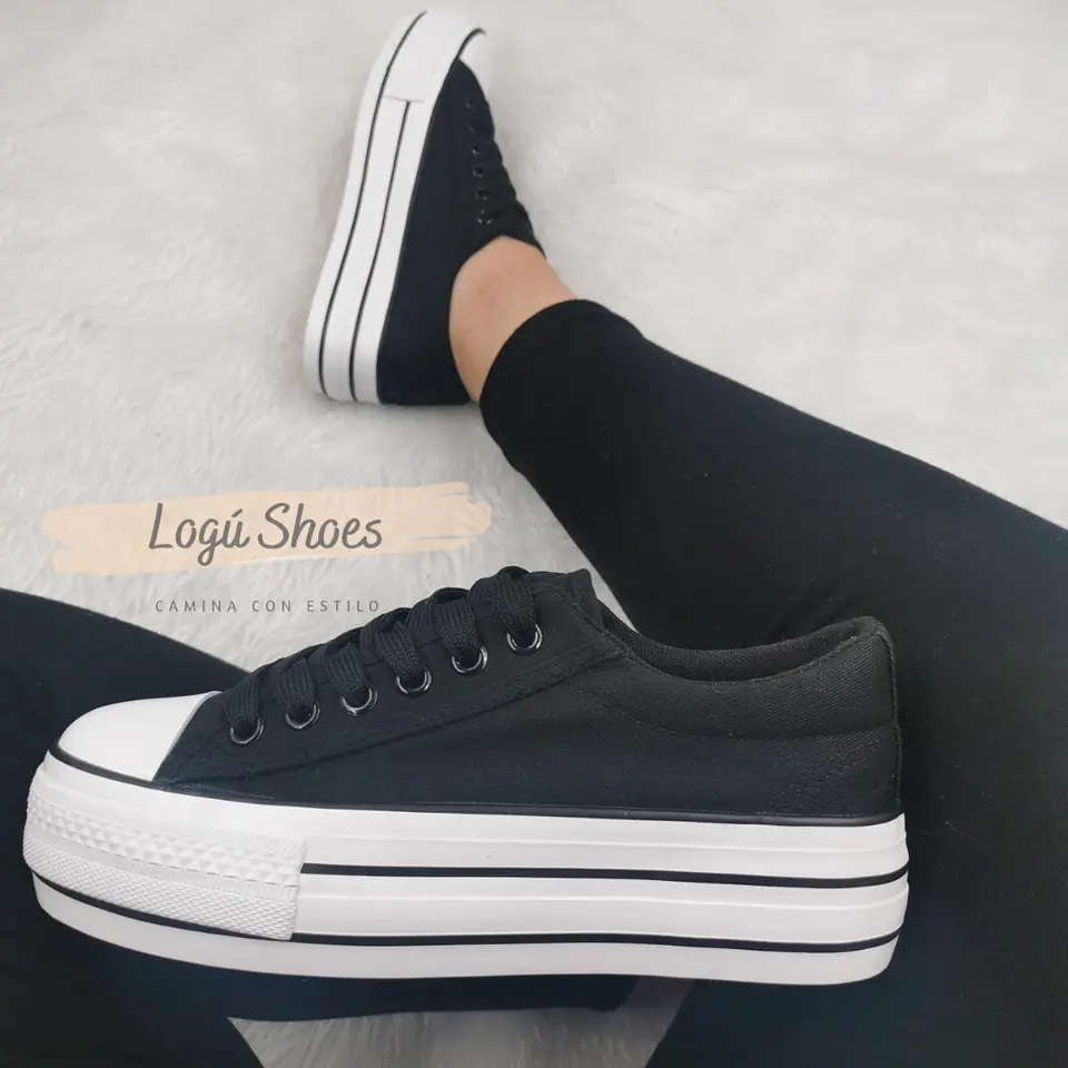 Zapatilla Mujer Lía black 1