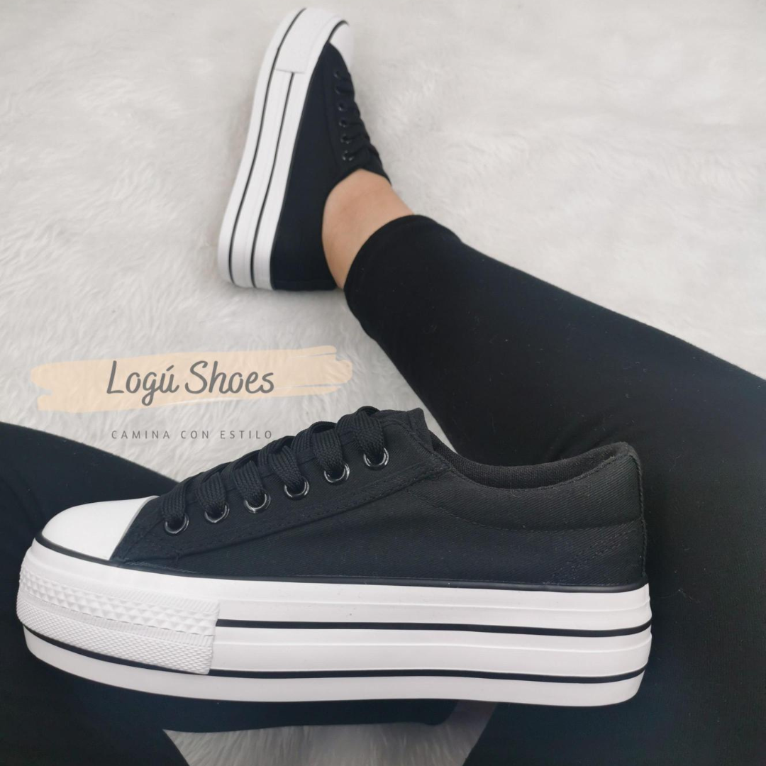 Zapatilla Urbana Mujer New Walk Black