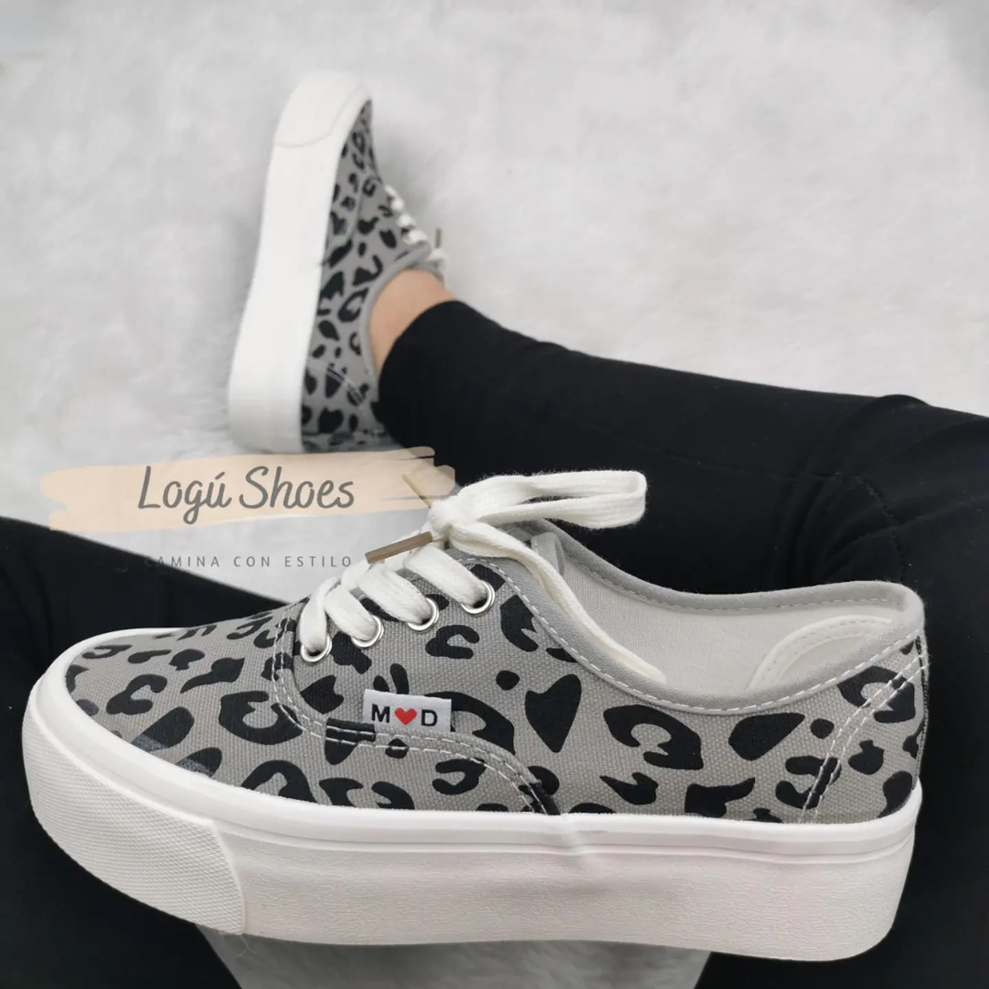 Zapatilla Mujer Pao Gris 1