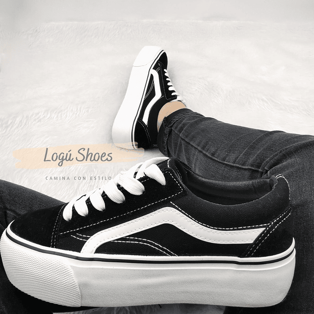 Zapatilla Mujer Isa negra 