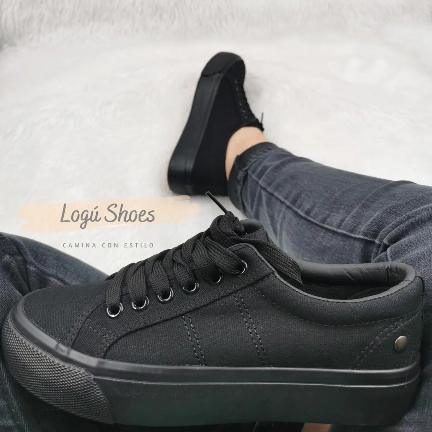 Zapatilla Mujer Dana All black 1