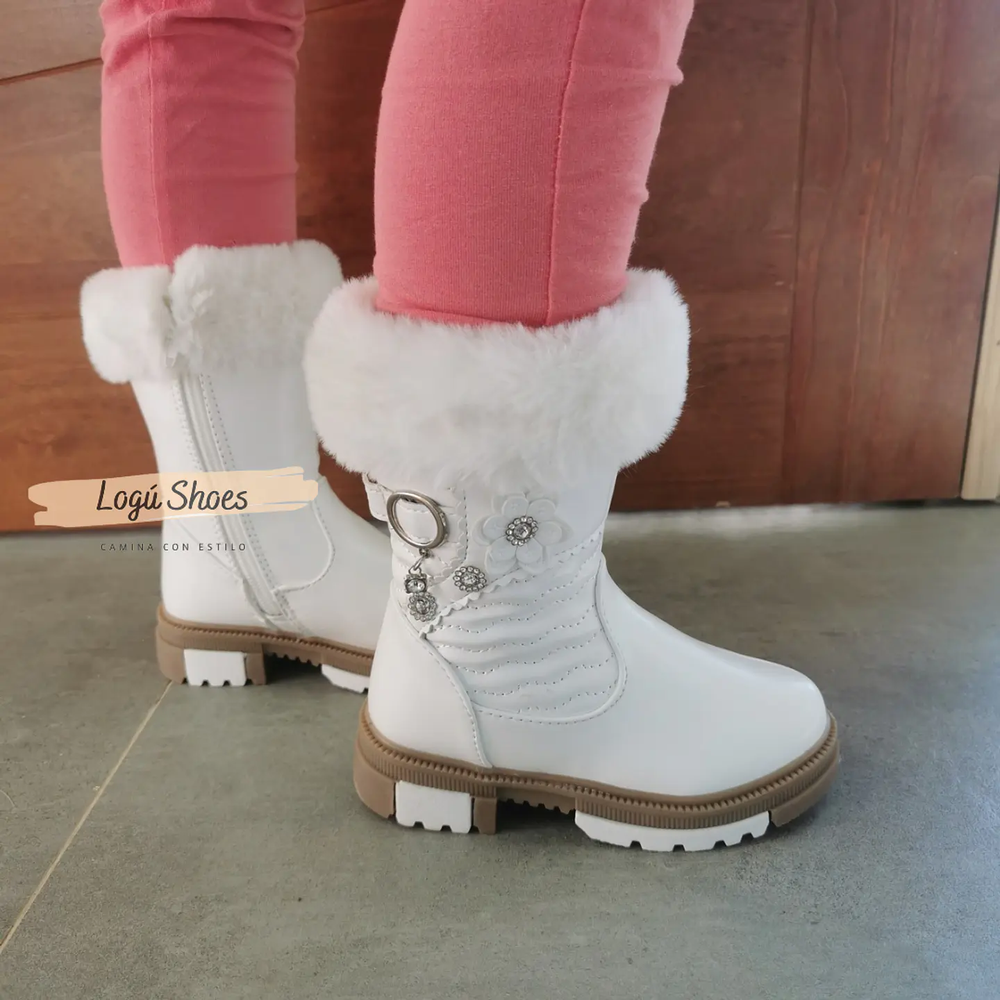 Bota Niña Ámbar Blanca  2