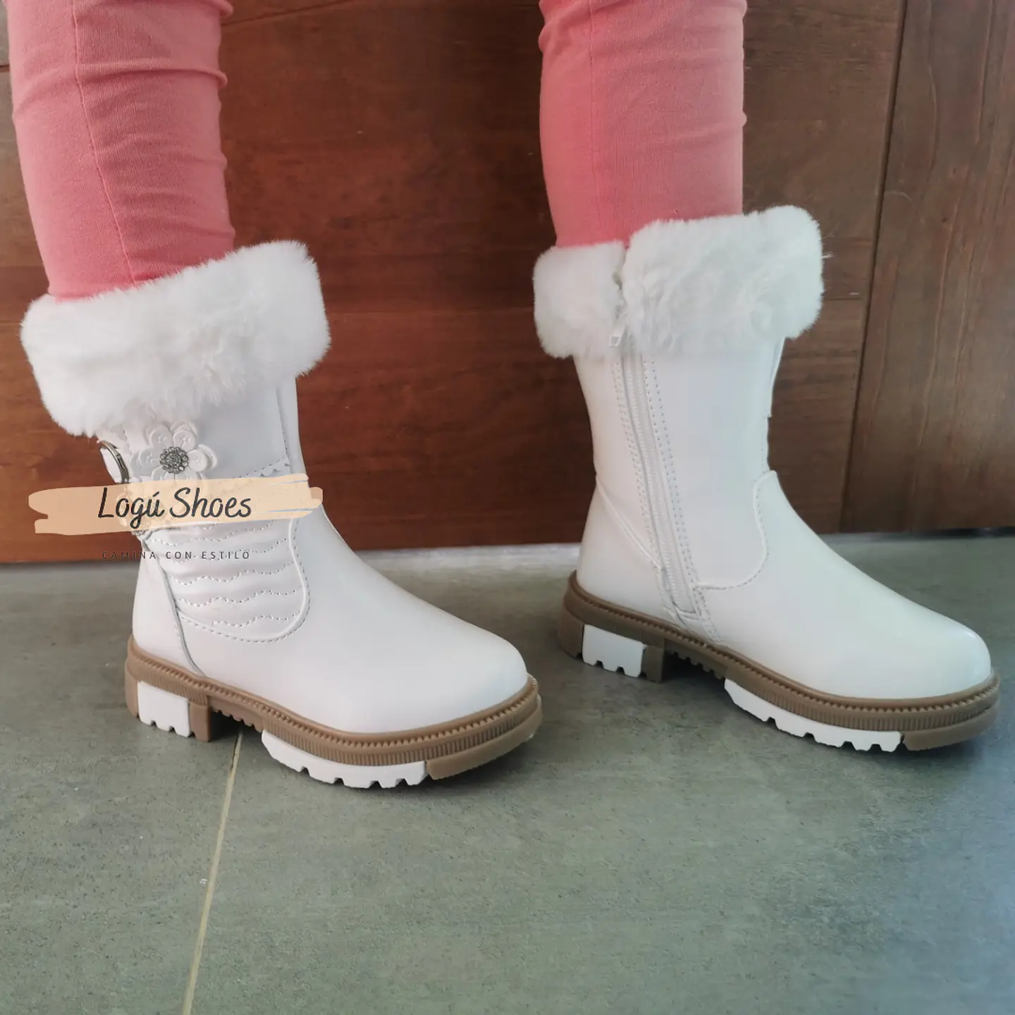 Bota Niña Ámbar Blanca  3
