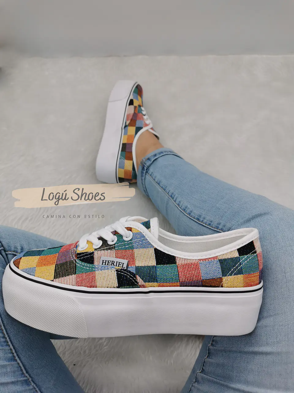 Zapatilla Mujer Pao cuadrille 1