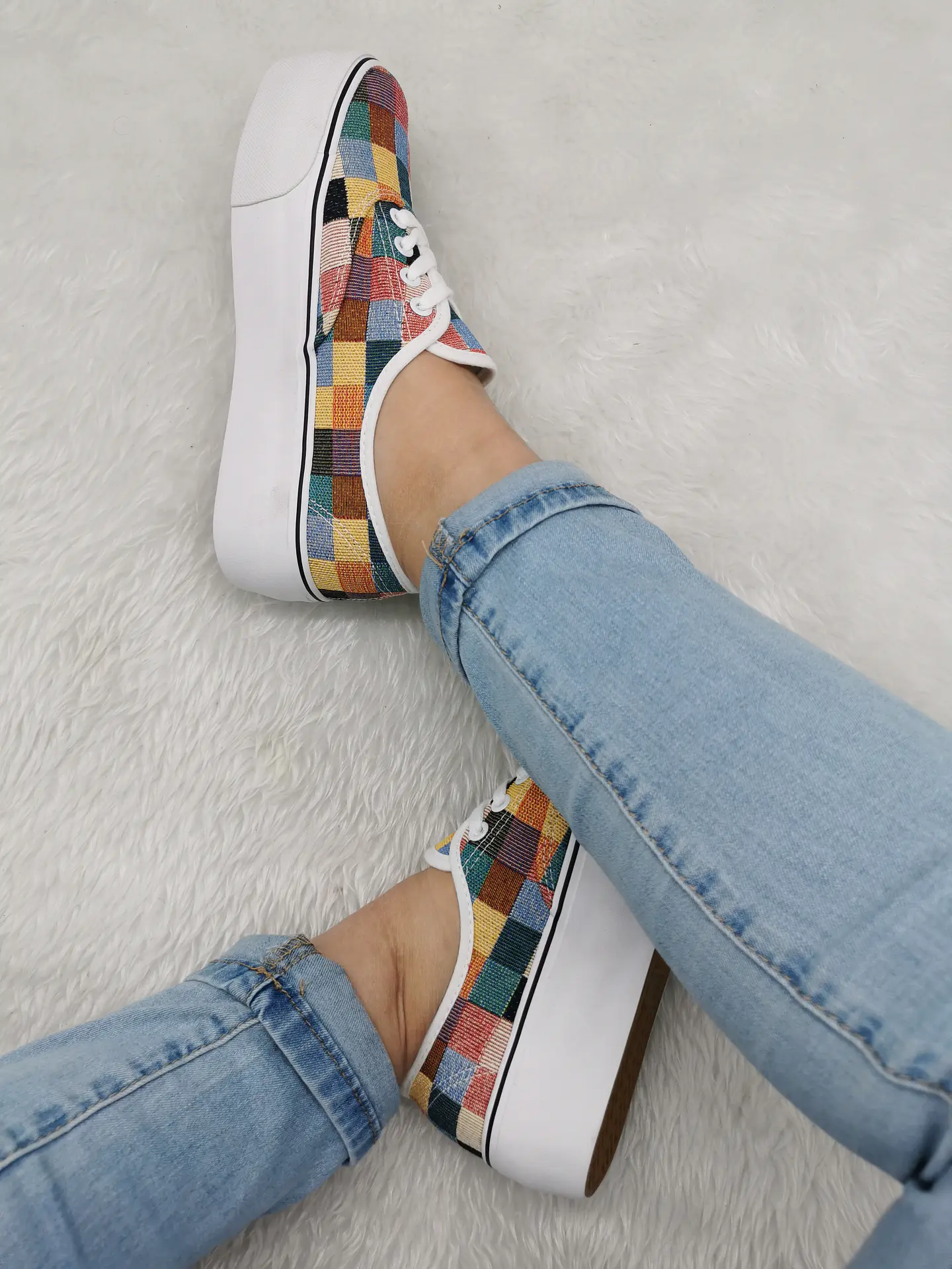 Zapatilla Mujer Pao cuadrille 2