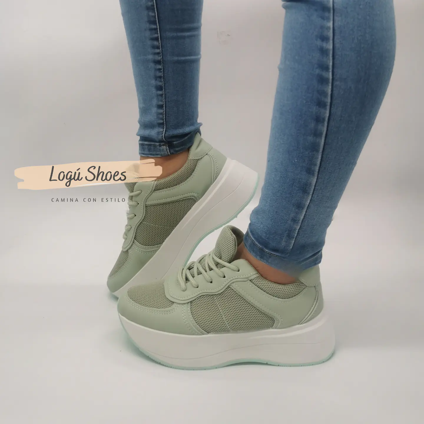 Zapatilla de Mujer Pauli Verde  2