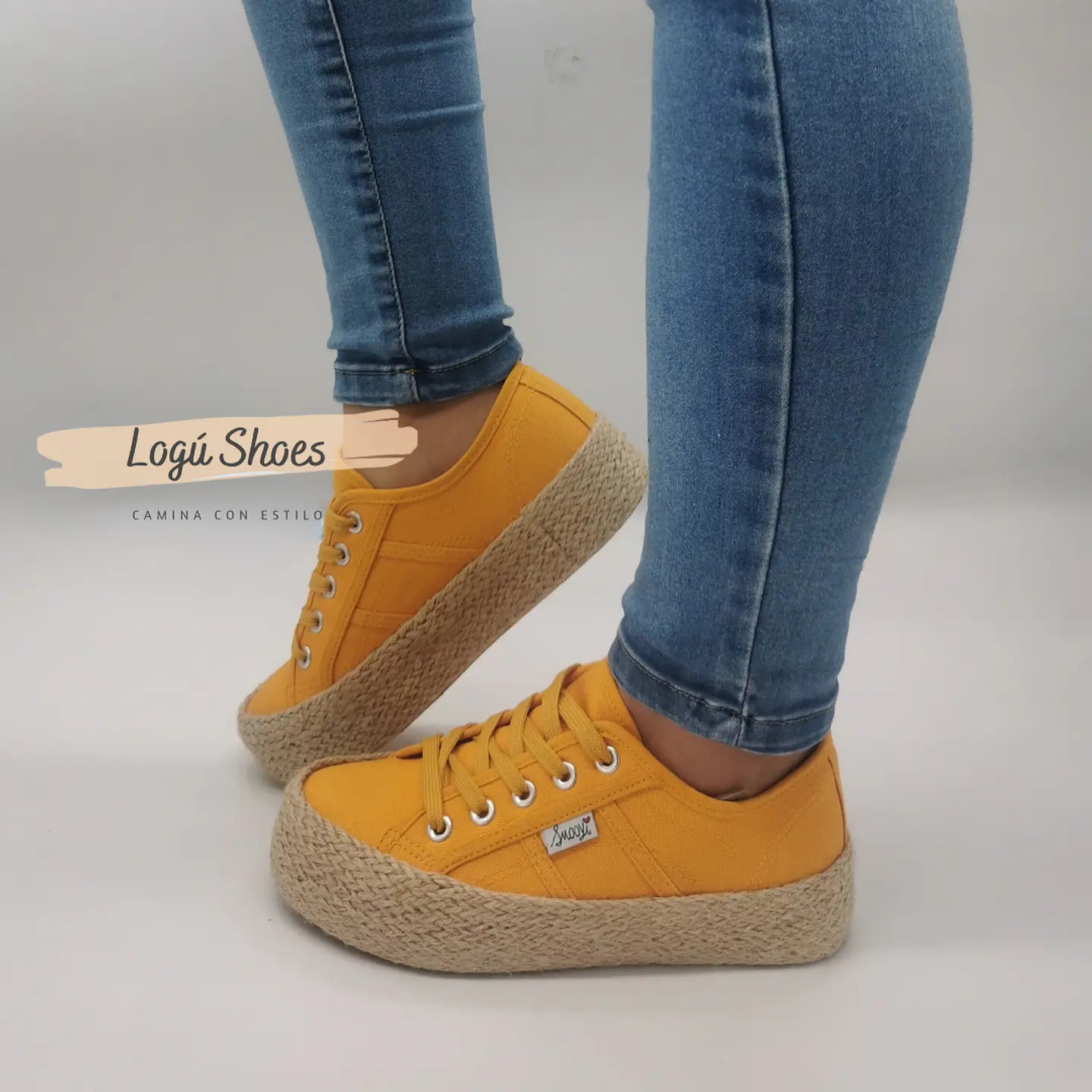 Zapatilla de Mujer Pia Amarilla 2