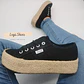 Zapatilla de Mujer Pia Negra - Miniatura 1
