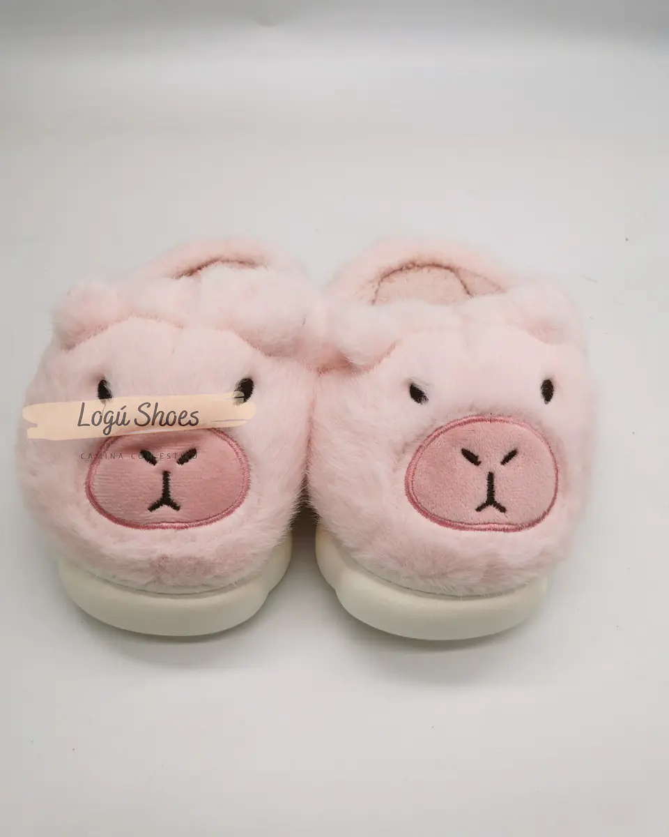 Pantuflas capibara Rosa 2