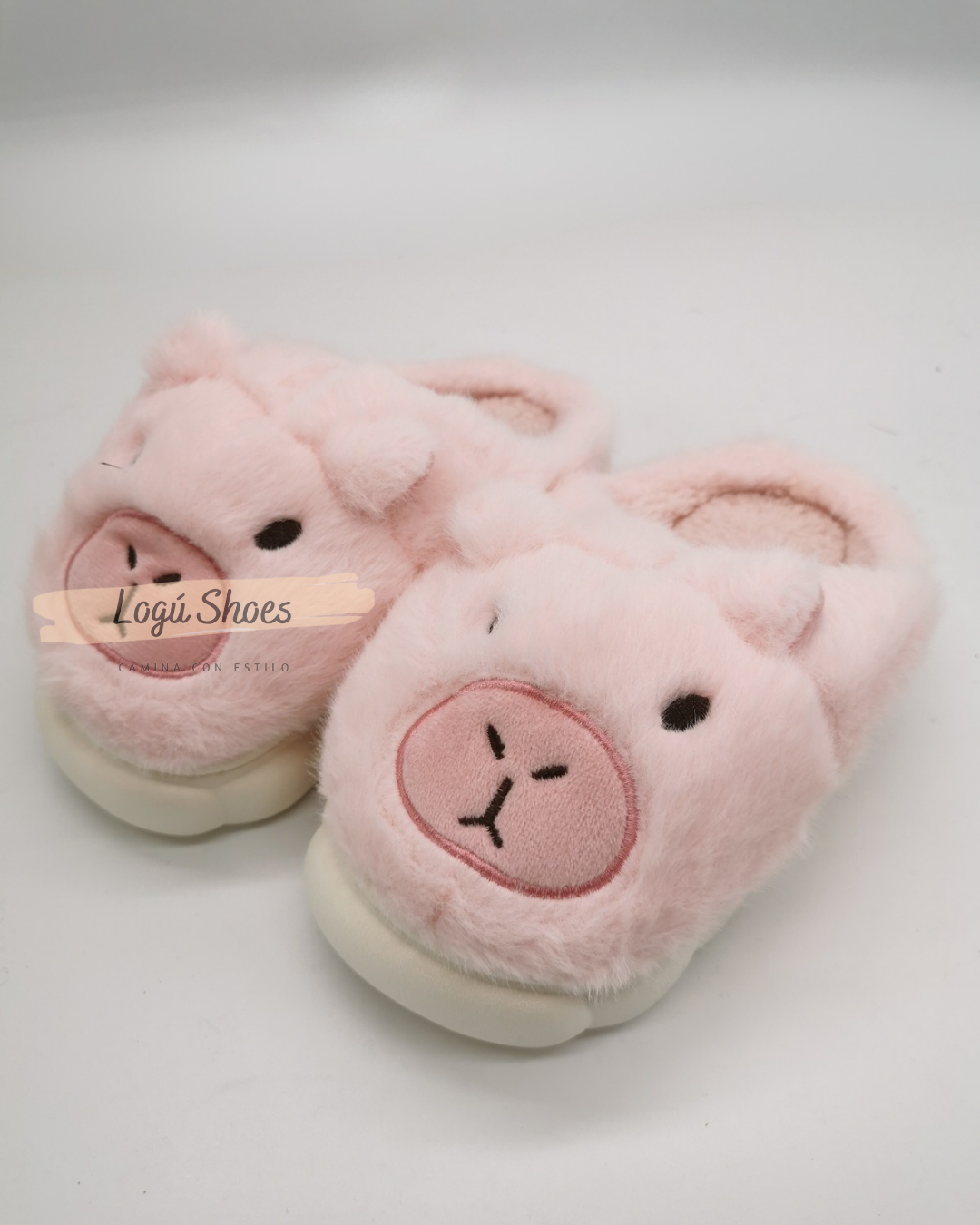 Pantuflas capibara Rosa