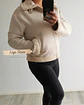 Chaqueta de mujer Aviadora Gamuza Beige - Miniatura 1