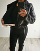 Chaqueta de mujer Aviadora Eco cuero Negra - Miniatura 3