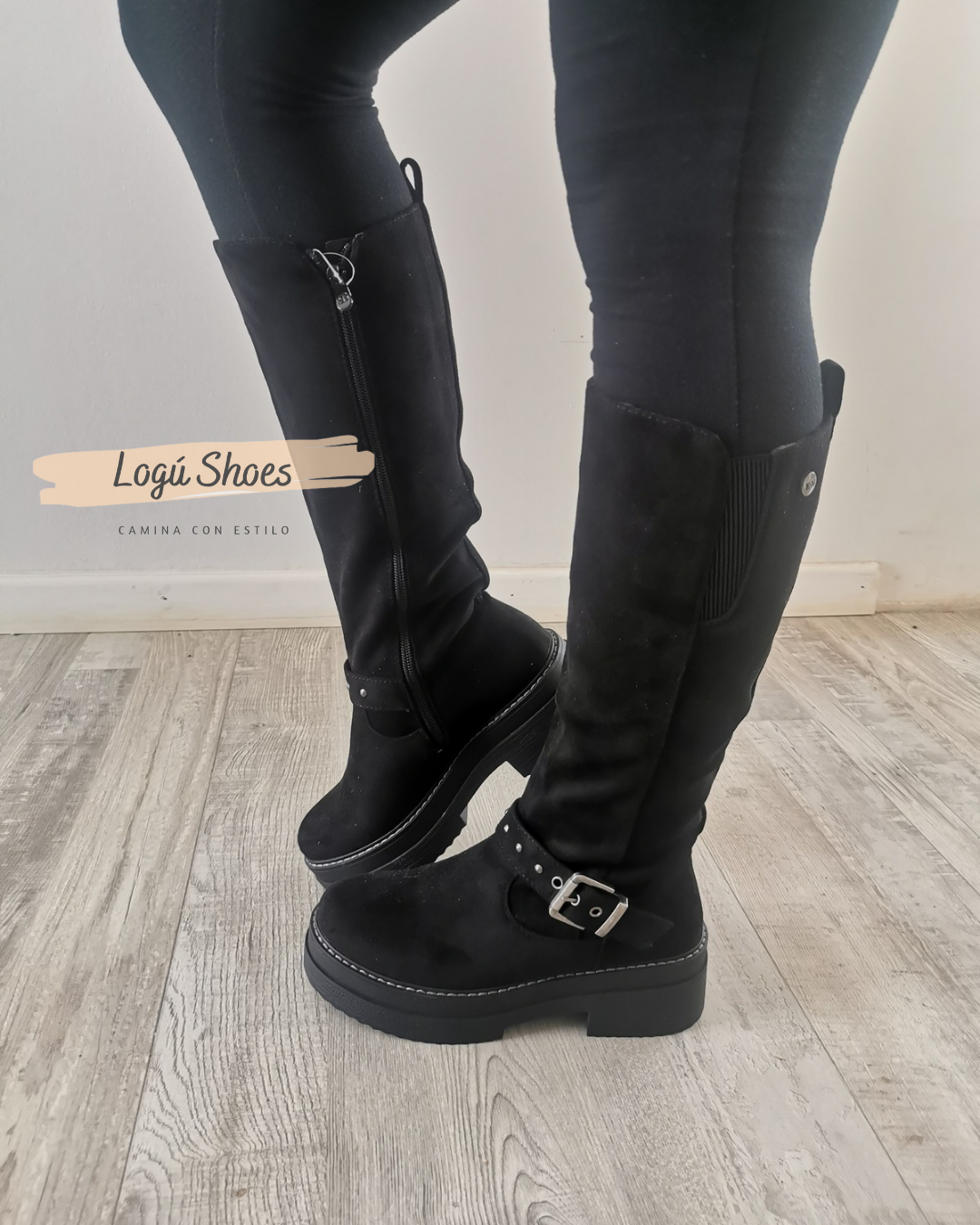 Bota Lina Negra