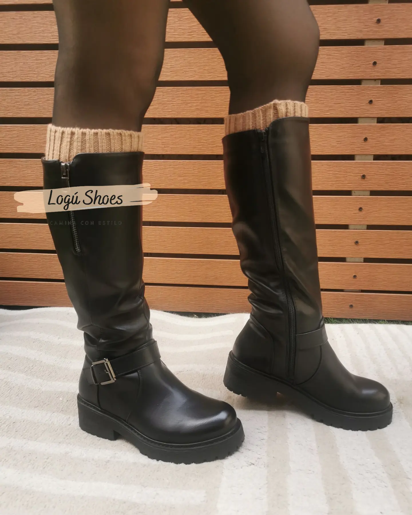 Bota negra de mujer Paris 2