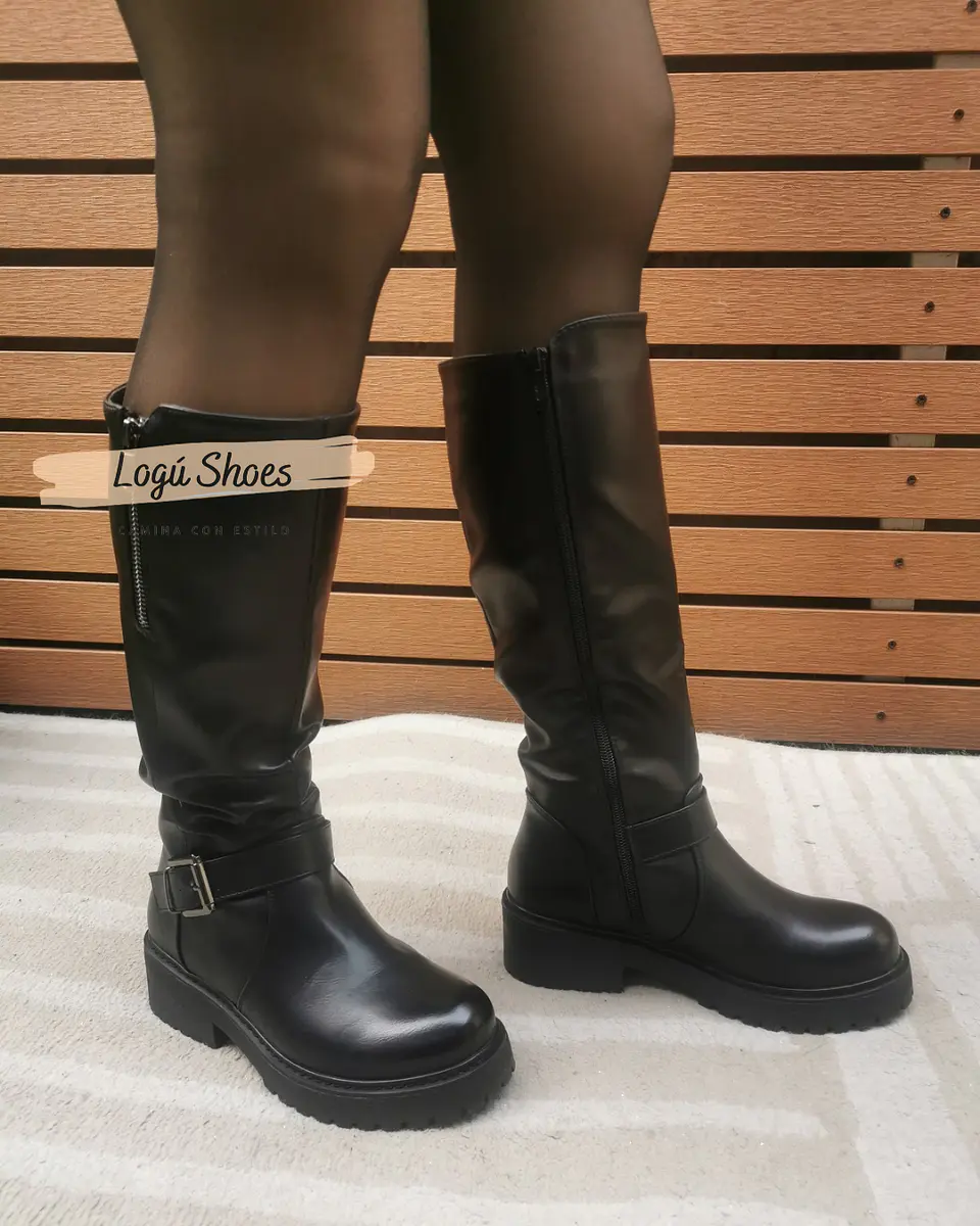 Bota negra de mujer Paris 5