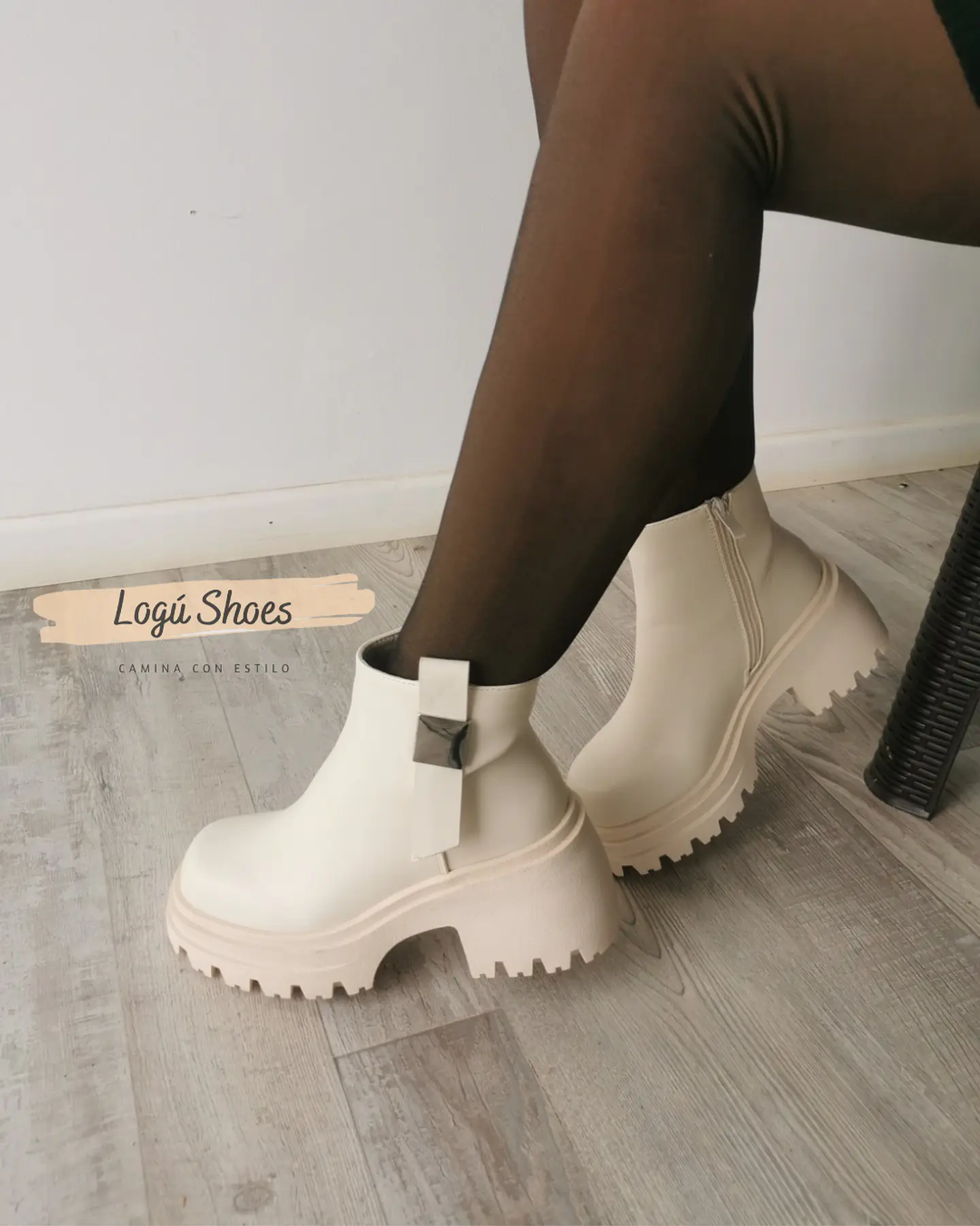 Botín Leila Beige 2